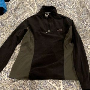 North face gray and black sweatshirt size large